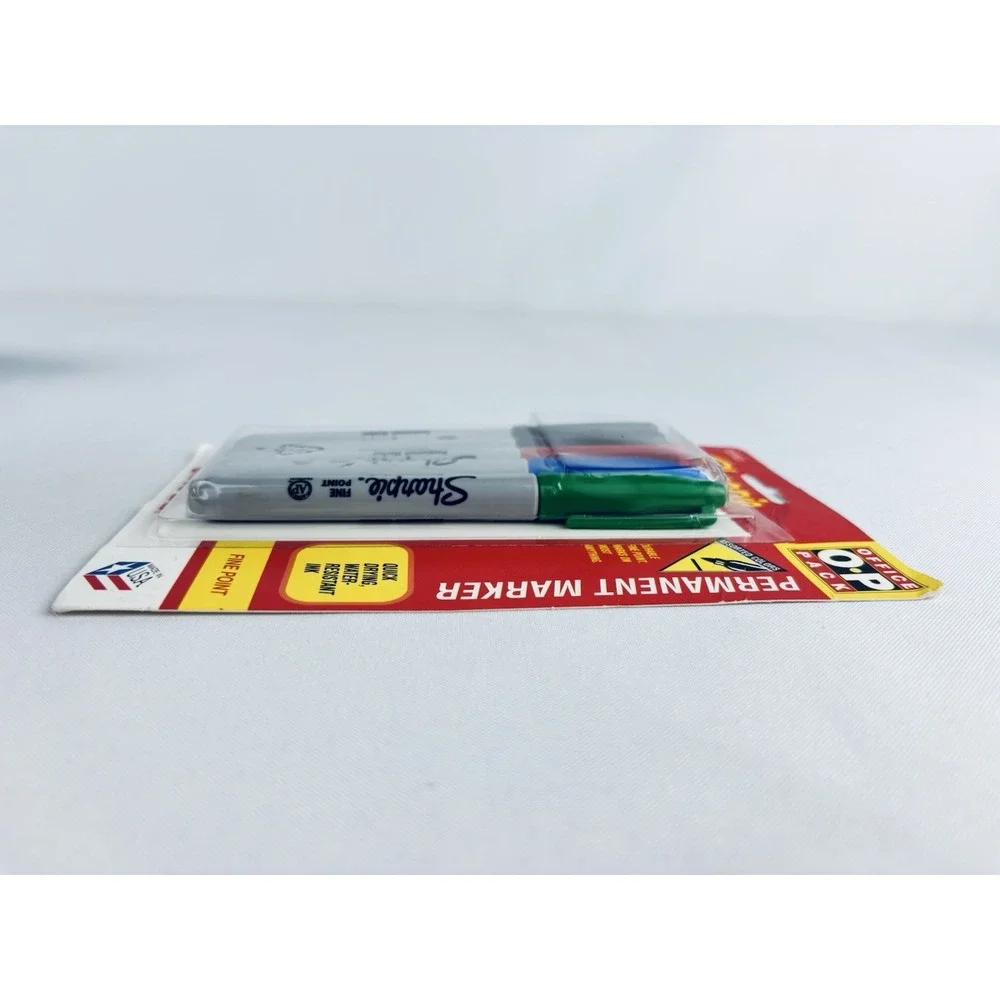 Vintage NOS 1994 5 Count Fine Point Sharpie Sanford Permanent Marker Colors
